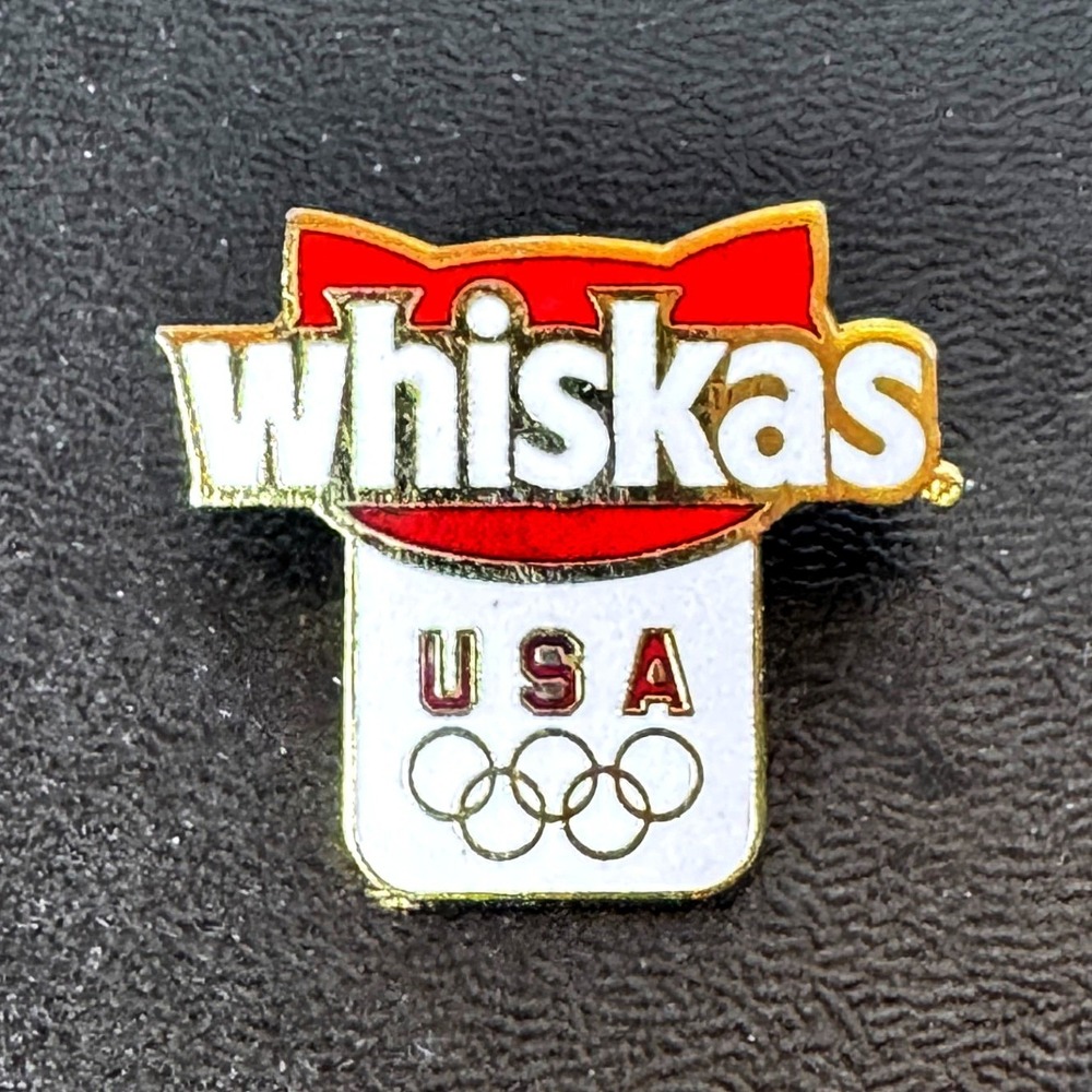 Whiskas USA Olympic Pin Vintage 1996 Atlanta Sponsor Lapel Pin USOC